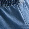Pantalones de chándal de tiro ancho de denim de algodón
