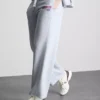 Pantalones de Chándal deportivos de pierna ancha en mezcla de algodón