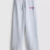 Pantalones de Chándal deportivos de pierna ancha en mezcla de algodón