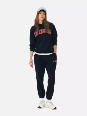 Pantalones de chándal estampados con puños