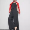 Pantalones de Chándal informales de algodón de pierna ancha