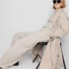 Pantalones de Chándal informales de algodón de pierna ancha