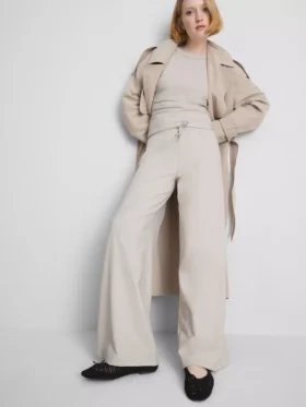 Pantalones de Chándal informales de algodón de pierna ancha