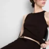 Pantalones de Chándal informales de algodón de pierna ancha