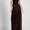 Pantalones de Chándal informales de algodón de pierna ancha