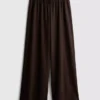 Pantalones de Chándal informales de algodón de pierna ancha