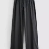 Pantalones de Chándal informales de algodón de pierna ancha