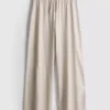 Pantalones de Chándal informales de algodón de pierna ancha