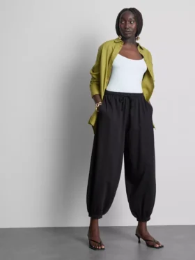 Pantalones de Chándal tipo harén con alto contenido en algodón