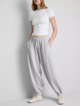 Pantalones de Chándal tipo harén con alto contenido en algodón