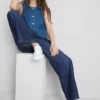 Pantalones de Chándal vaqueros de corte recto