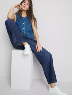 Pantalones de Chándal vaqueros de corte recto