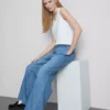 Pantalones de Chándal vaqueros de corte recto