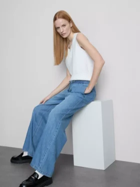 Pantalones de Chándal vaqueros de corte recto