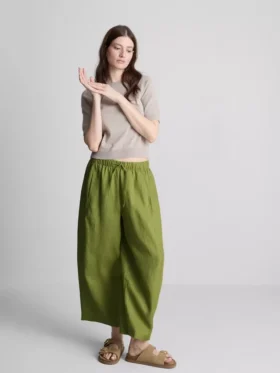 Pantalones de lino de corte ancho «The Edit»