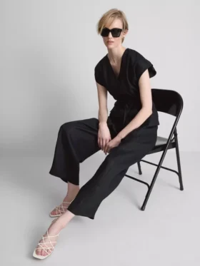 Pantalones de lino de corte ancho «The Edit»