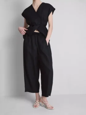 Pantalones de lino de corte ancho «The Edit»