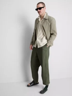 Pantalones de mezcla de lino