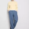 Pantalones de mezcla de lino