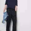 Pantalones de mezcla de lino