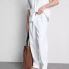 Pantalones de mezcla de lino