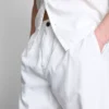 Pantalones de mezcla de lino