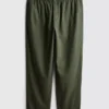 Pantalones de mezcla de lino