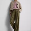 Pantalones de pierna ancha con cintura elástica