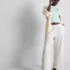 Pantalones de pierna ancha con cintura elástica