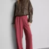 Pantalones de pierna ancha con cintura elástica