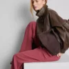 Pantalones de pierna ancha con cintura elástica