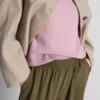 Pantalones de pierna ancha con cintura elástica