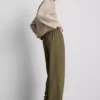 Pantalones de pierna ancha con cintura elástica