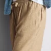 Pantalones de pierna ancha con efecto arrugado