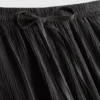 Pantalones de pierna ancha con efecto arrugado