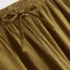 Pantalones de pierna ancha con efecto arrugado