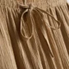 Pantalones de pierna ancha con efecto arrugado