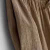 Pantalones de pierna ancha con efecto arrugado