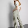 Pantalones de pierna ancha con raya lateral