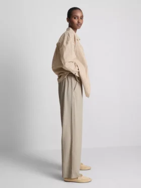 Pantalones de pierna ancha con textura