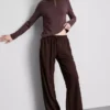 Pantalones de pierna ancha con textura