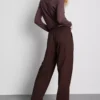 Pantalones de pierna ancha con textura