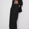 Pantalones de pierna ancha de mezcla de algodón