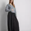 Pantalones de pierna ancha de satén «The Edit»