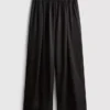 Pantalones de pierna ancha de satén «The Edit»