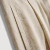 Pantalones de pierna ancha en mezcla de lino