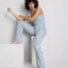 Pantalones de Pijama a rayas acanaladas «Love to Lounge»