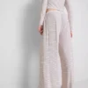 Pantalones de pijama a rayas con canalé