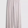 Pantalones de pijama a rayas con canalé