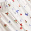 Pantalones de pijama de canalé con estampado de mariposas